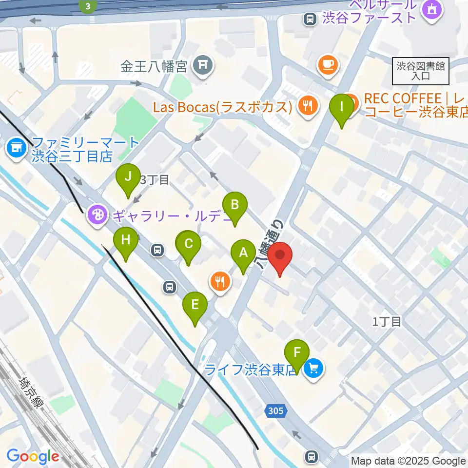 Studio S&S周辺のカフェ一覧地図