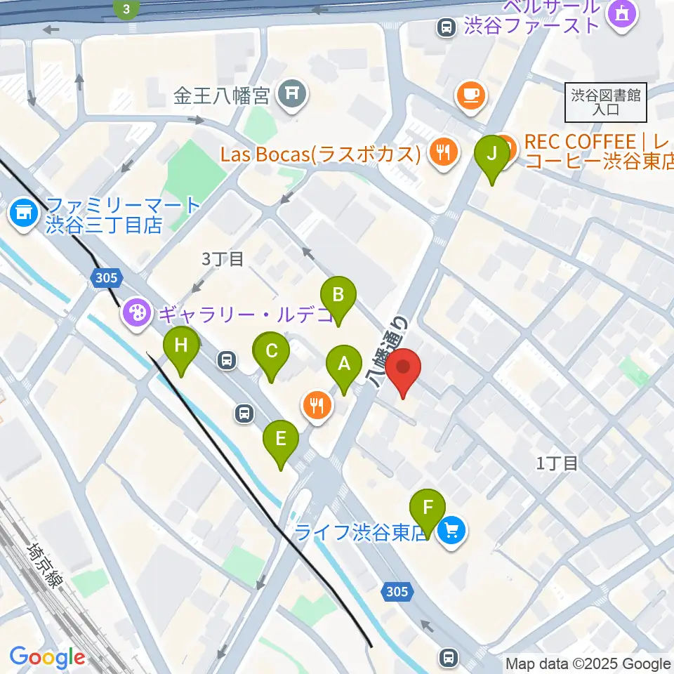 Studio S&S周辺のカフェ一覧地図