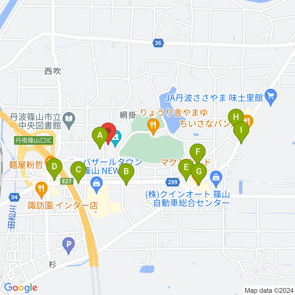 四季の森生涯学習センター周辺のカフェ一覧地図