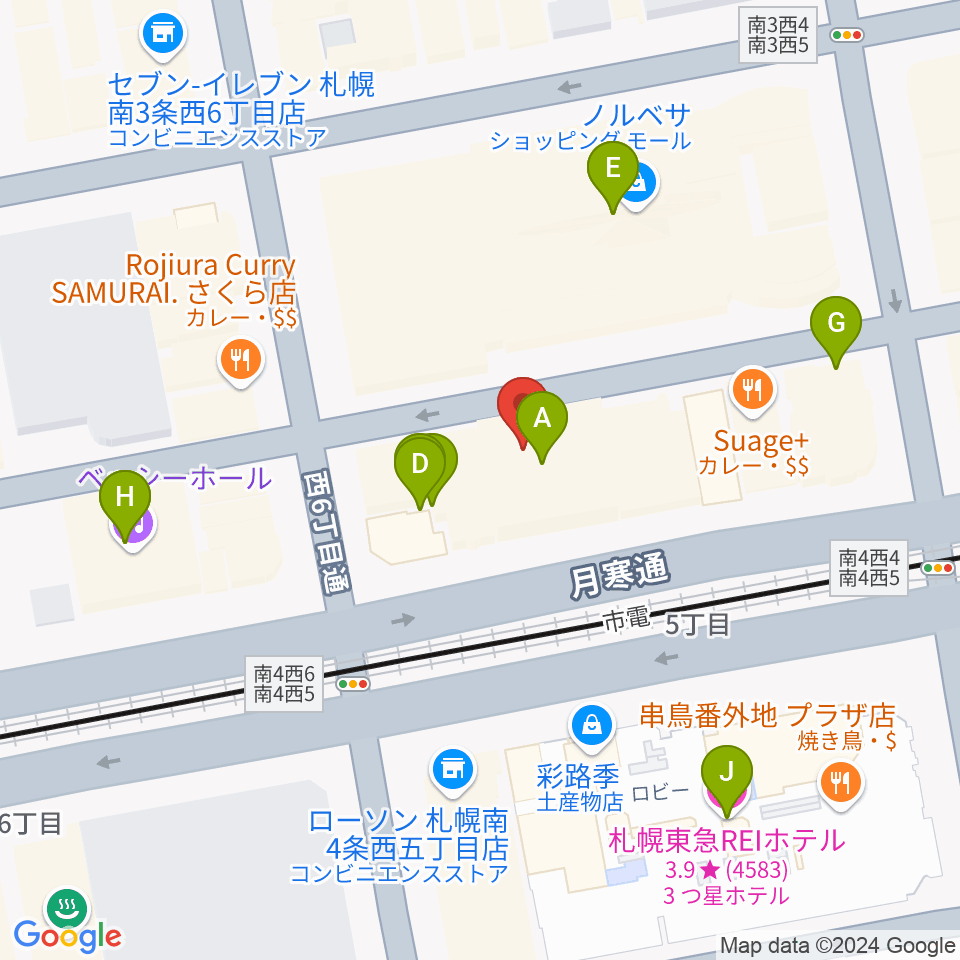 CATS & DOGS周辺のカフェ一覧地図