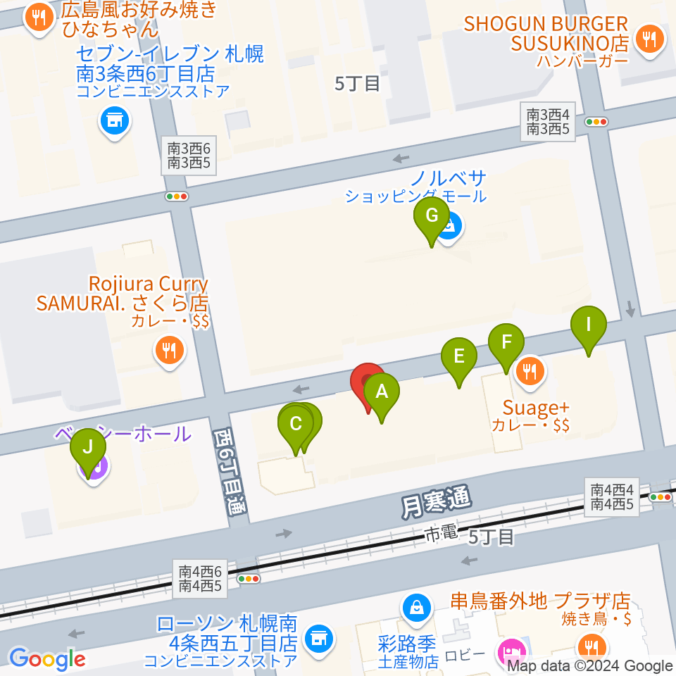 CATS & DOGS周辺のカフェ一覧地図