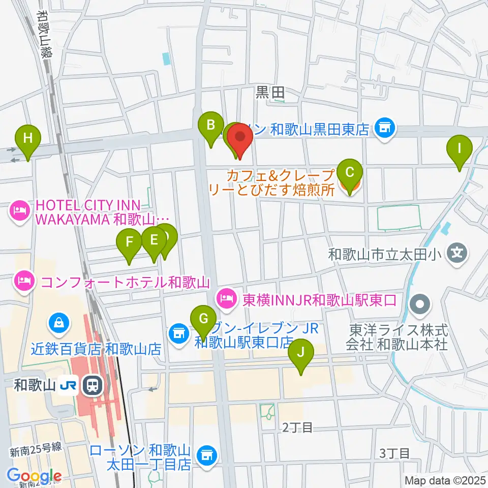 -chabana-サクソフォーン教室周辺のカフェ一覧地図