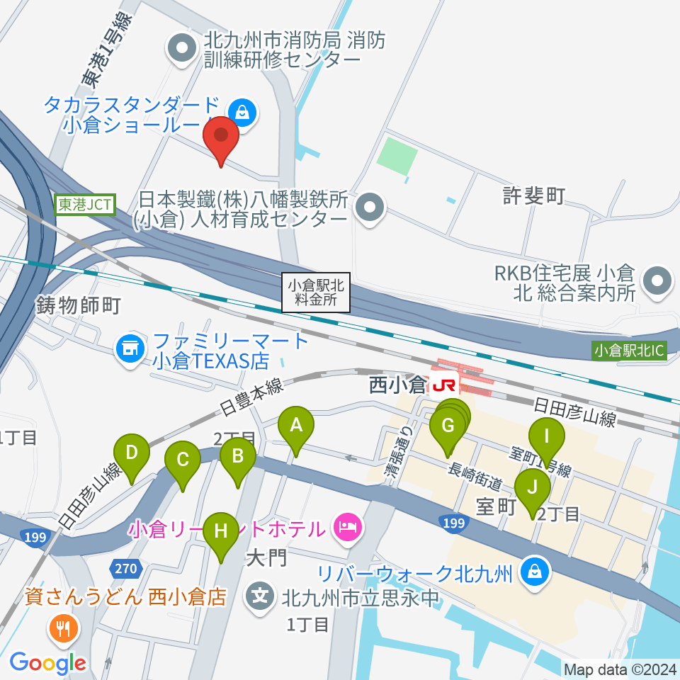 chuya-online.com FUKUOKA周辺のカフェ一覧地図