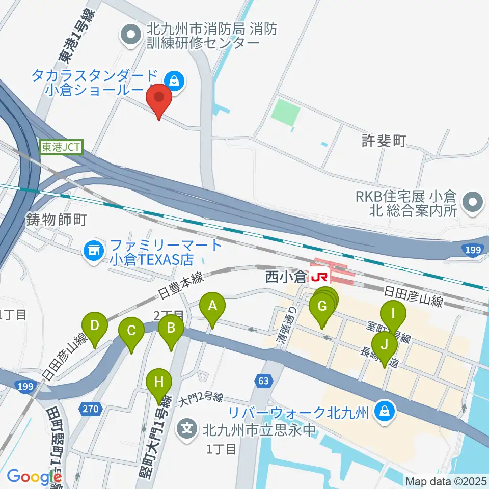 chuya-online.com FUKUOKA周辺のカフェ一覧地図