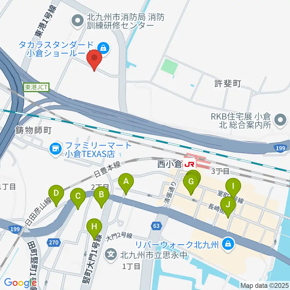 chuya-online.com FUKUOKA周辺のカフェ一覧地図