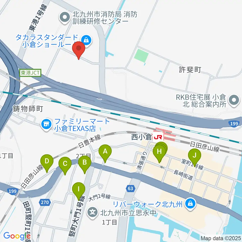 chuya-online.com FUKUOKA周辺のカフェ一覧地図