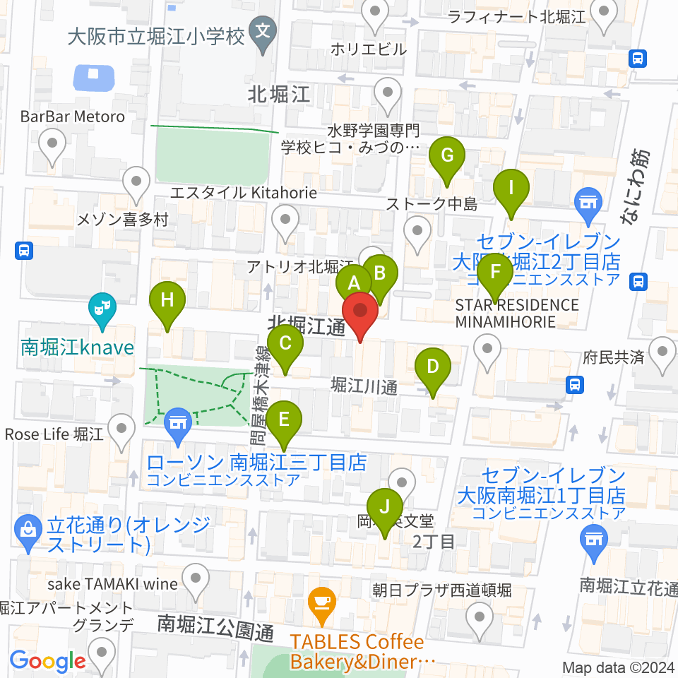 Corner Stone Bar周辺のカフェ一覧地図