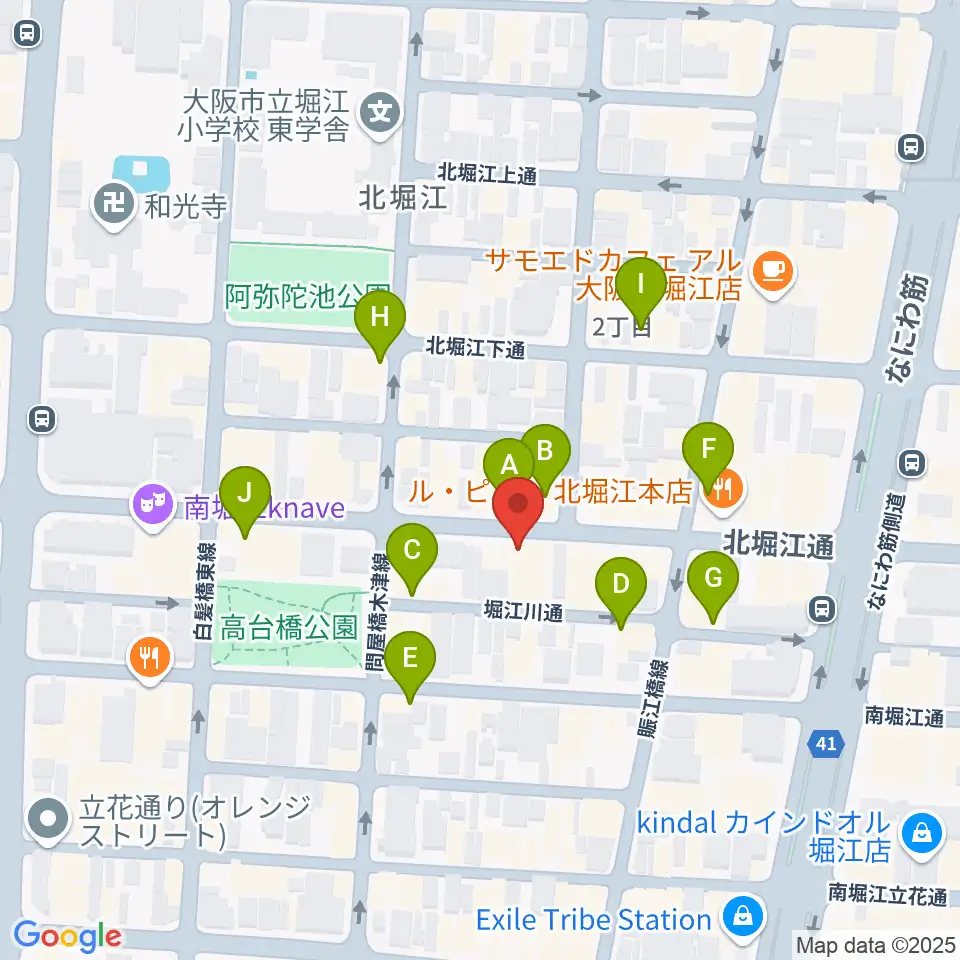 Corner Stone Bar周辺のカフェ一覧地図