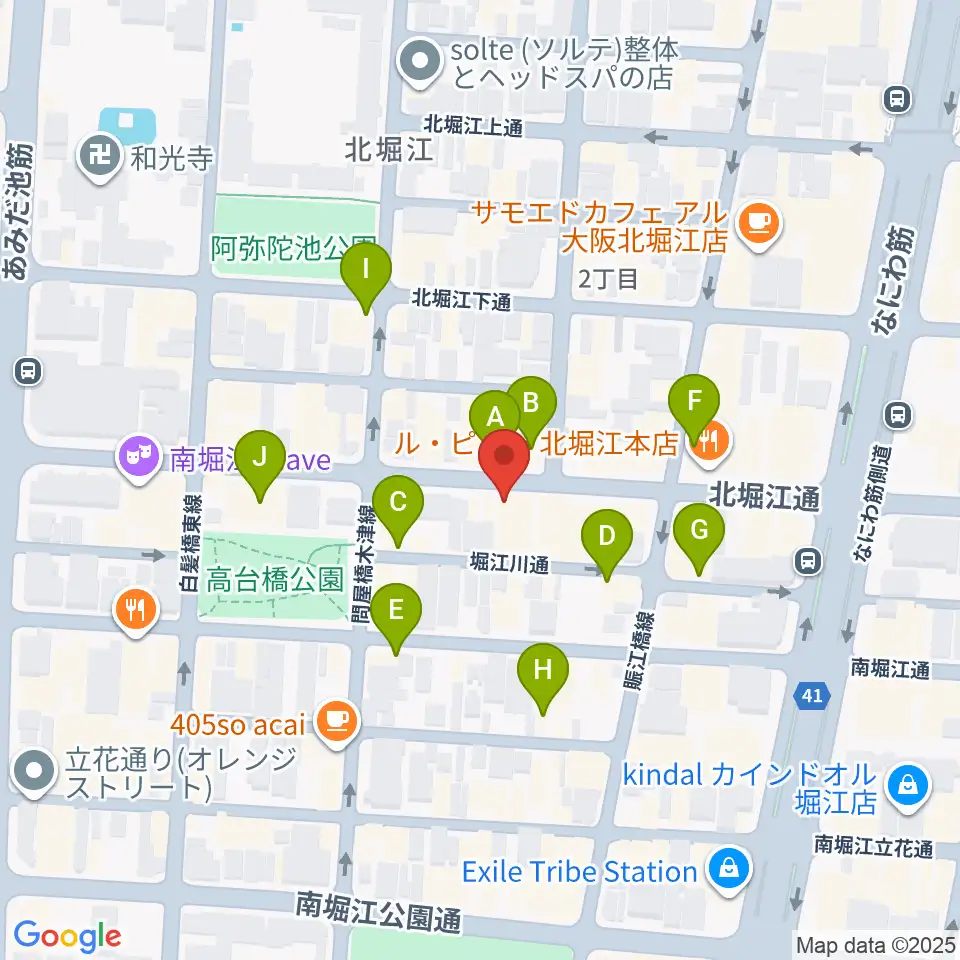 Corner Stone Bar周辺のカフェ一覧地図