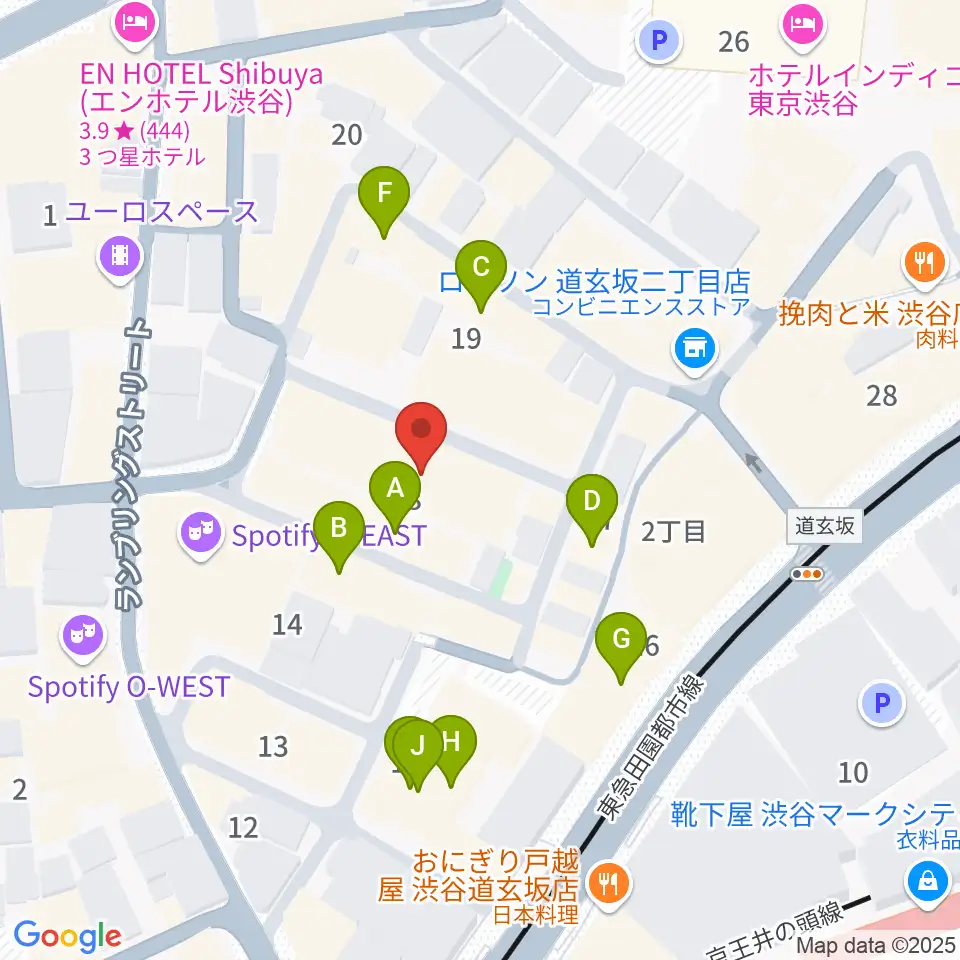 スタジオ映音空間 渋谷スタジオ周辺のカフェ一覧地図
