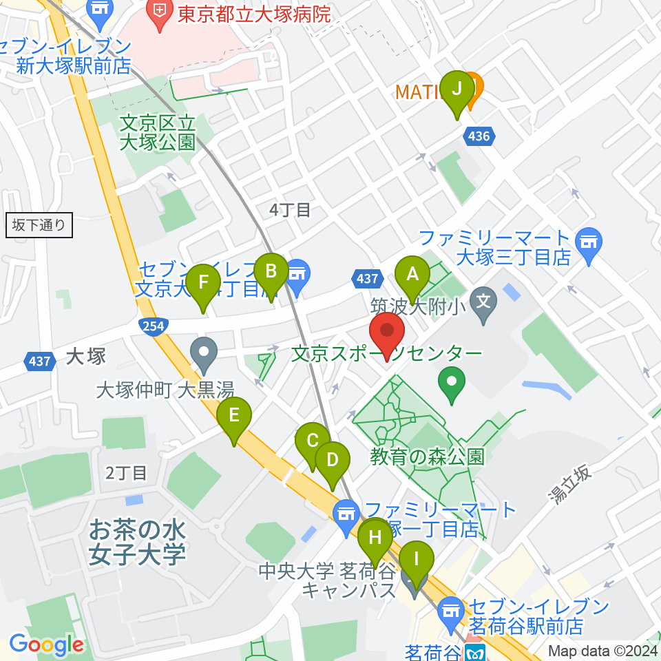 茗荷谷ラ・リール周辺のカフェ一覧地図