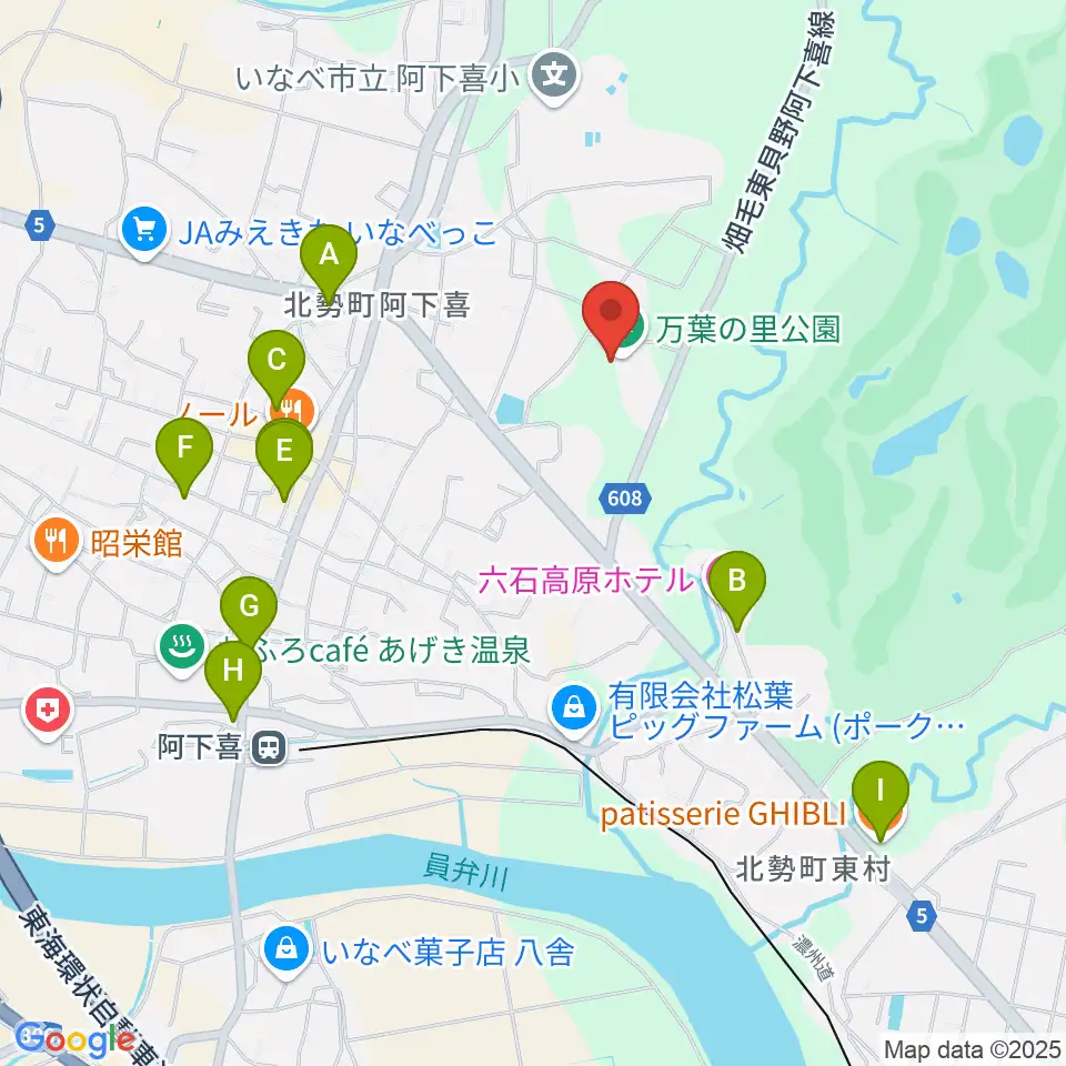 いなべエフエム周辺のカフェ一覧地図