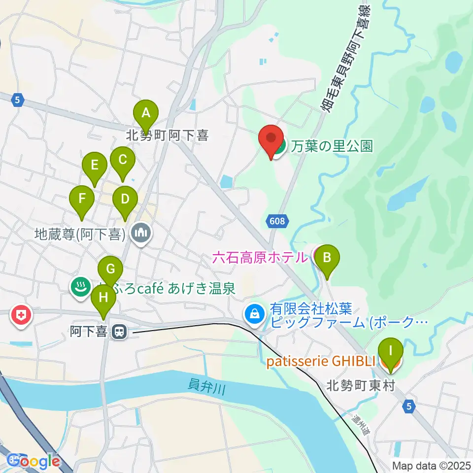 いなべエフエム周辺のカフェ一覧地図