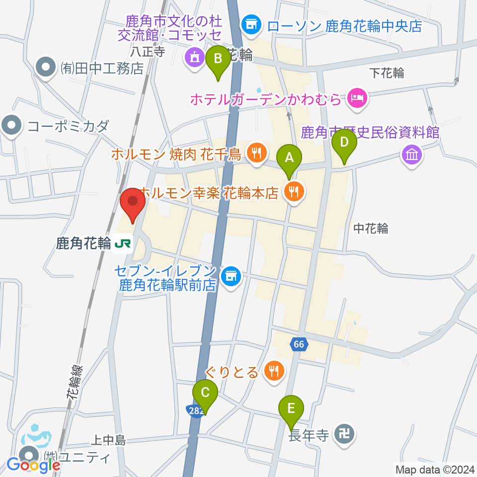 鹿角きりたんぽFM周辺のカフェ一覧地図