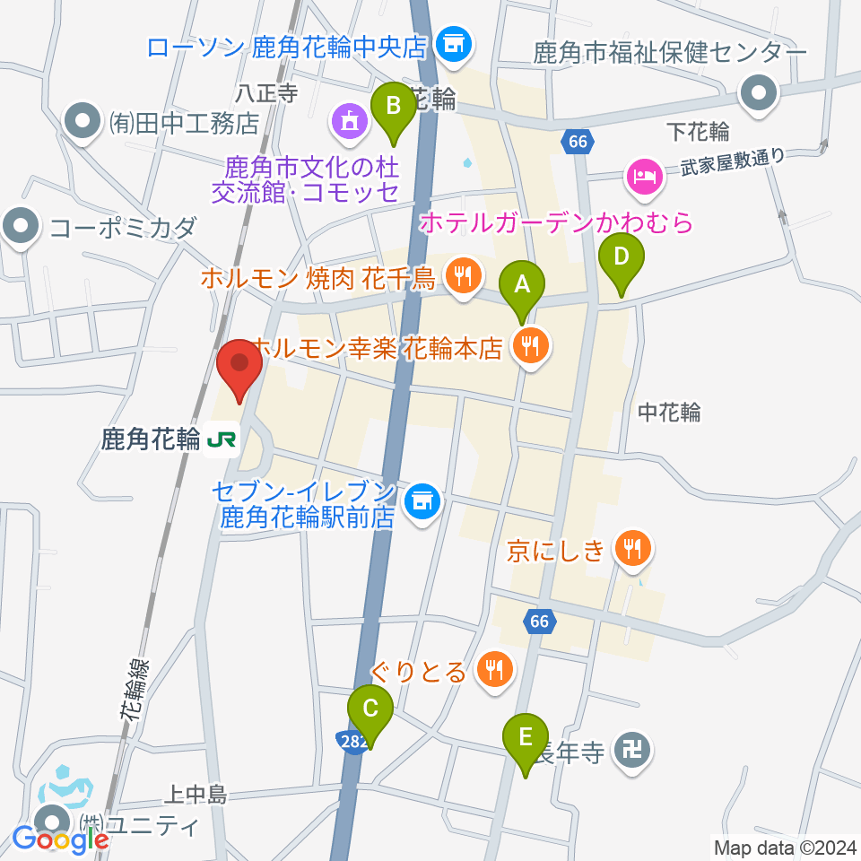 鹿角きりたんぽFM周辺のカフェ一覧地図