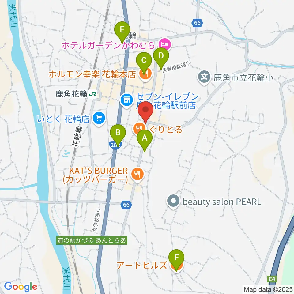 鹿角市交流プラザ MITプラザ周辺のカフェ一覧地図