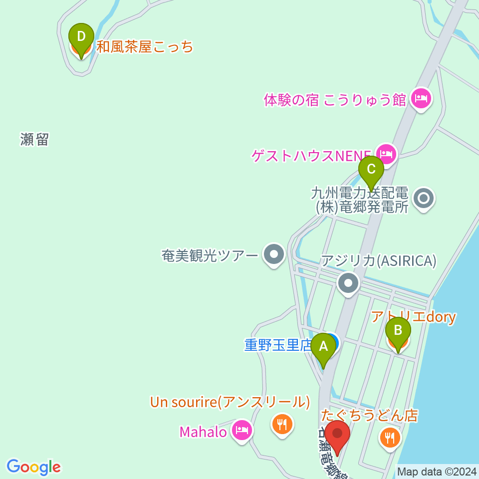 エフエムたつごう周辺のカフェ一覧地図