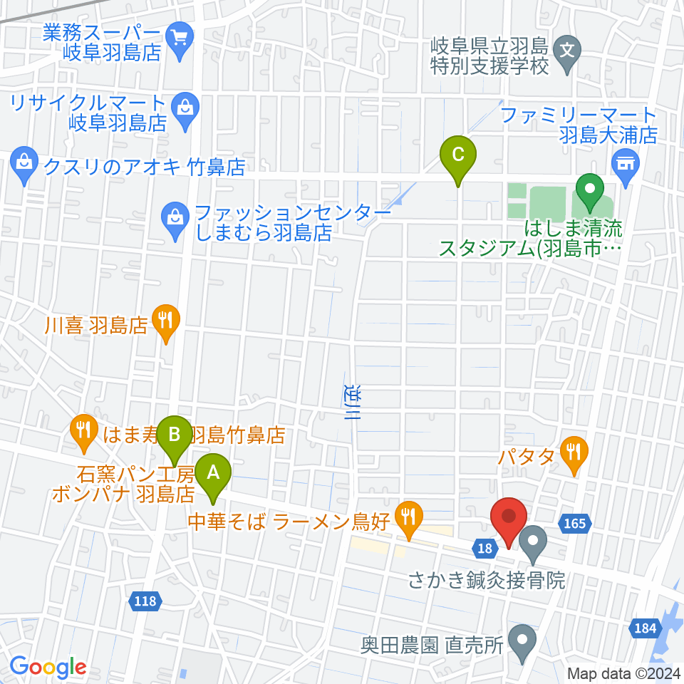 ジ・エンカウンター周辺のカフェ一覧地図