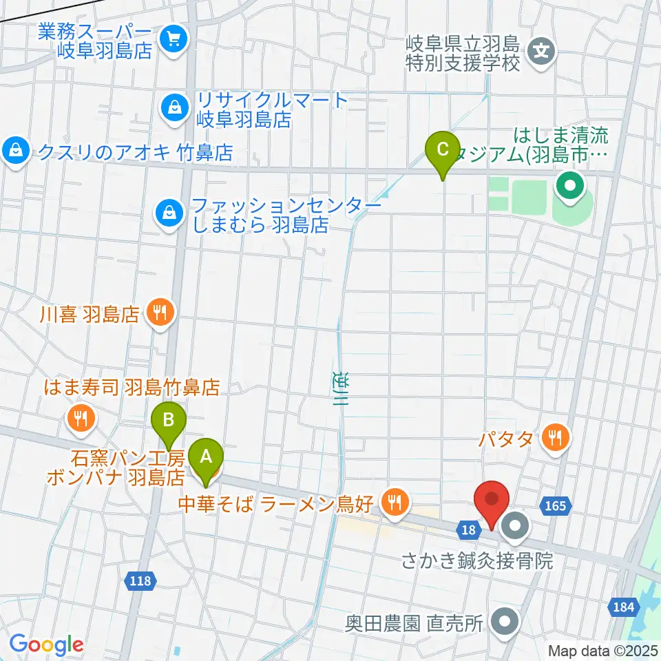 ジ・エンカウンター周辺のカフェ一覧地図