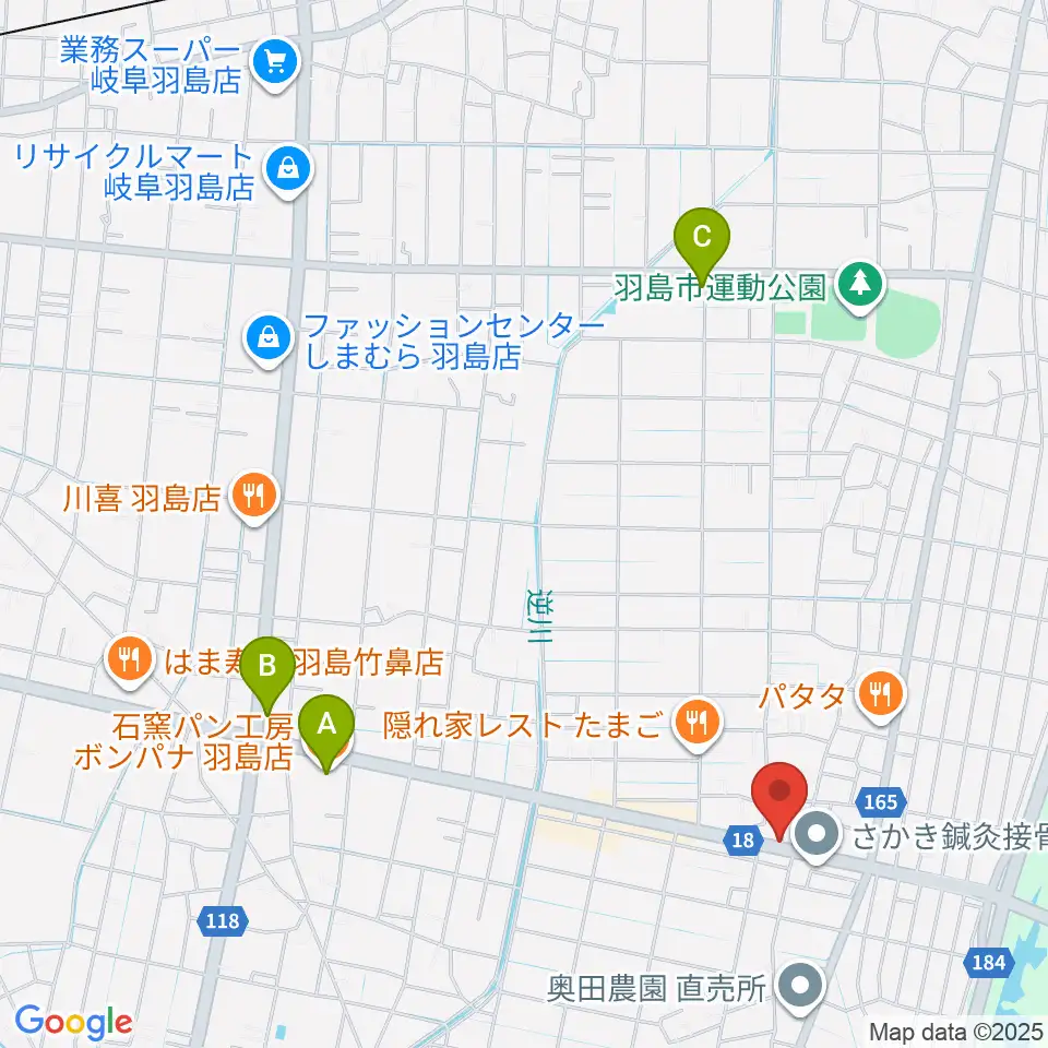 ジ・エンカウンター周辺のカフェ一覧地図