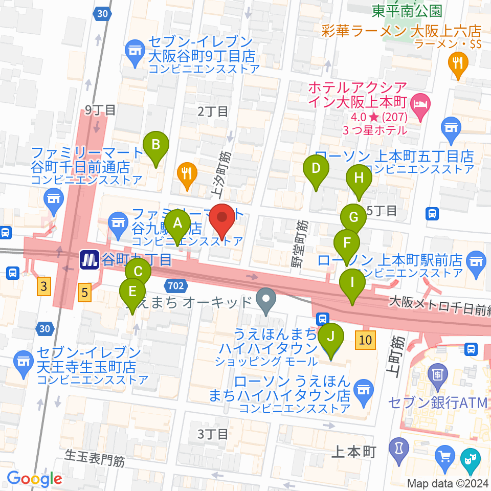 Little Egg Studio周辺のカフェ一覧地図