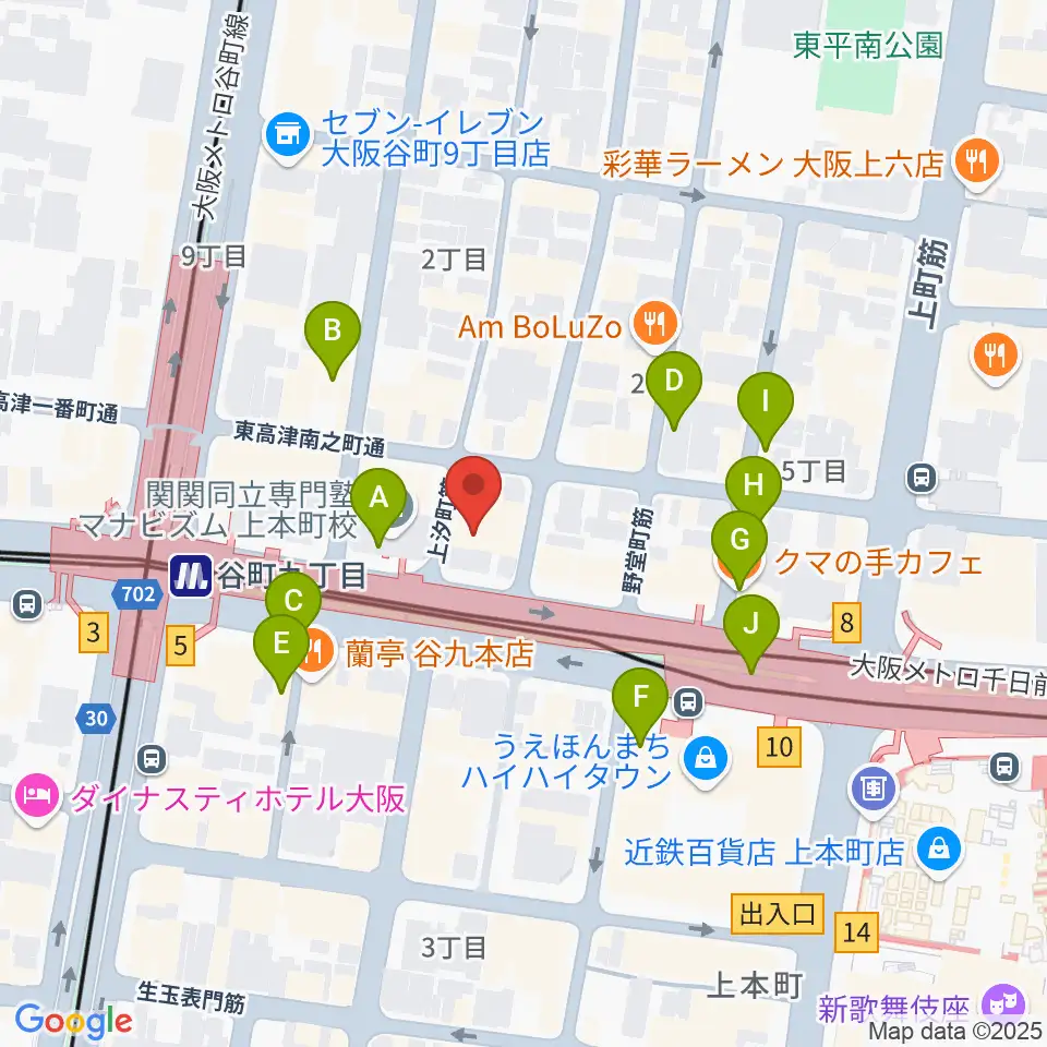 Little Egg Studio周辺のカフェ一覧地図