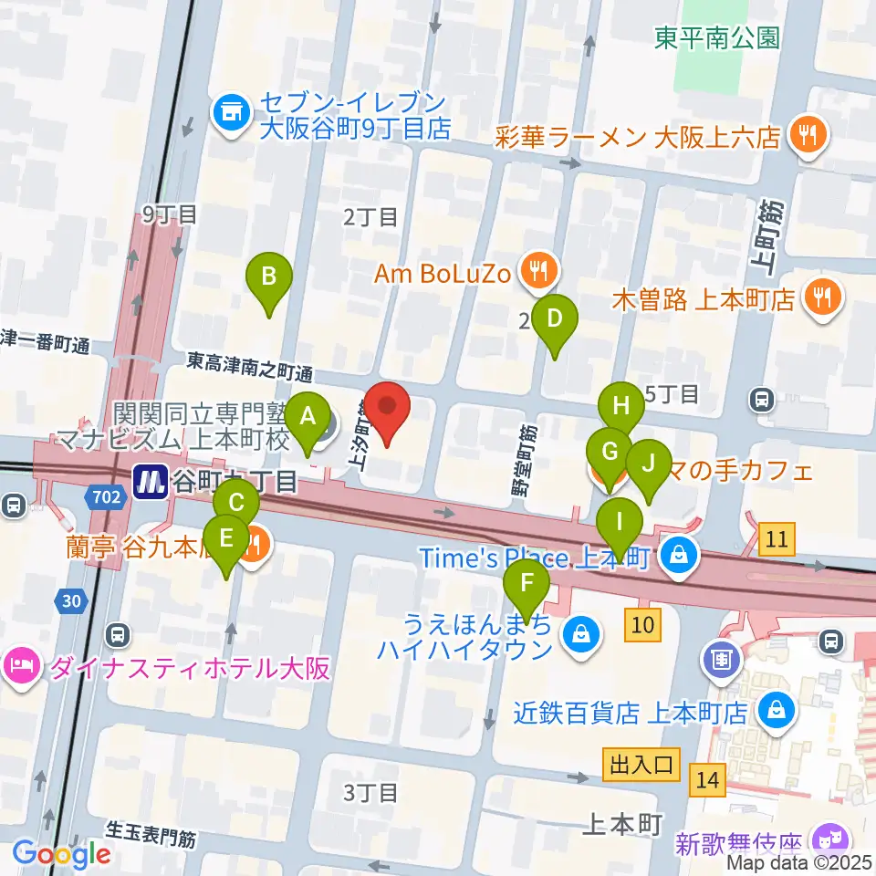 Little Egg Studio周辺のカフェ一覧地図