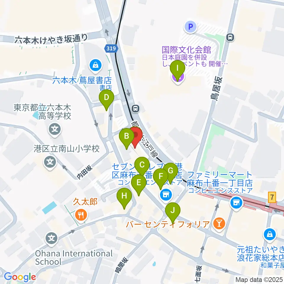 Heard Studio周辺のカフェ一覧地図