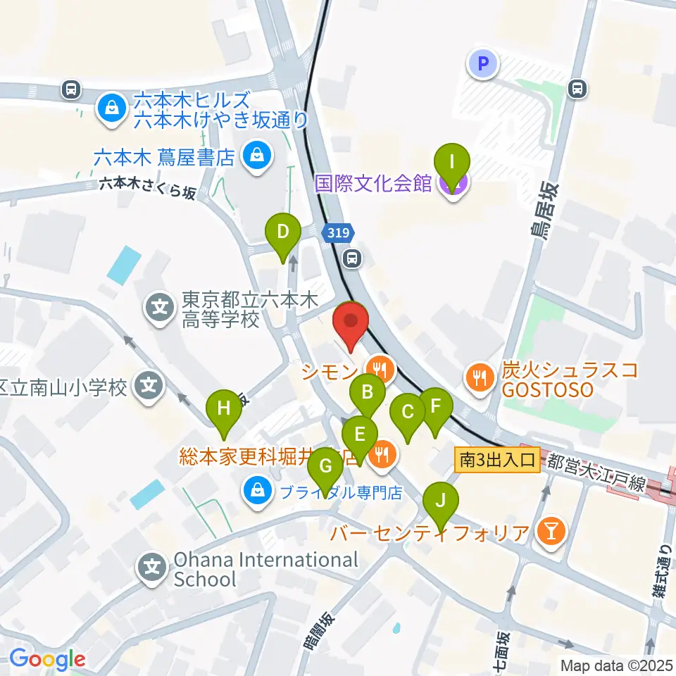 Heard Studio周辺のカフェ一覧地図