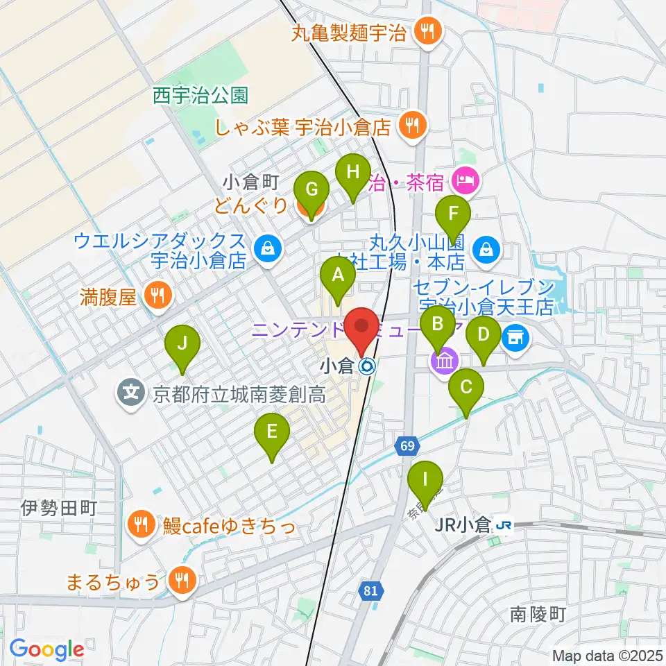 ソウルクリエイトミュージック周辺のカフェ一覧地図