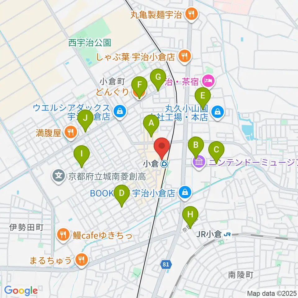 ソウルクリエイトミュージック周辺のカフェ一覧地図