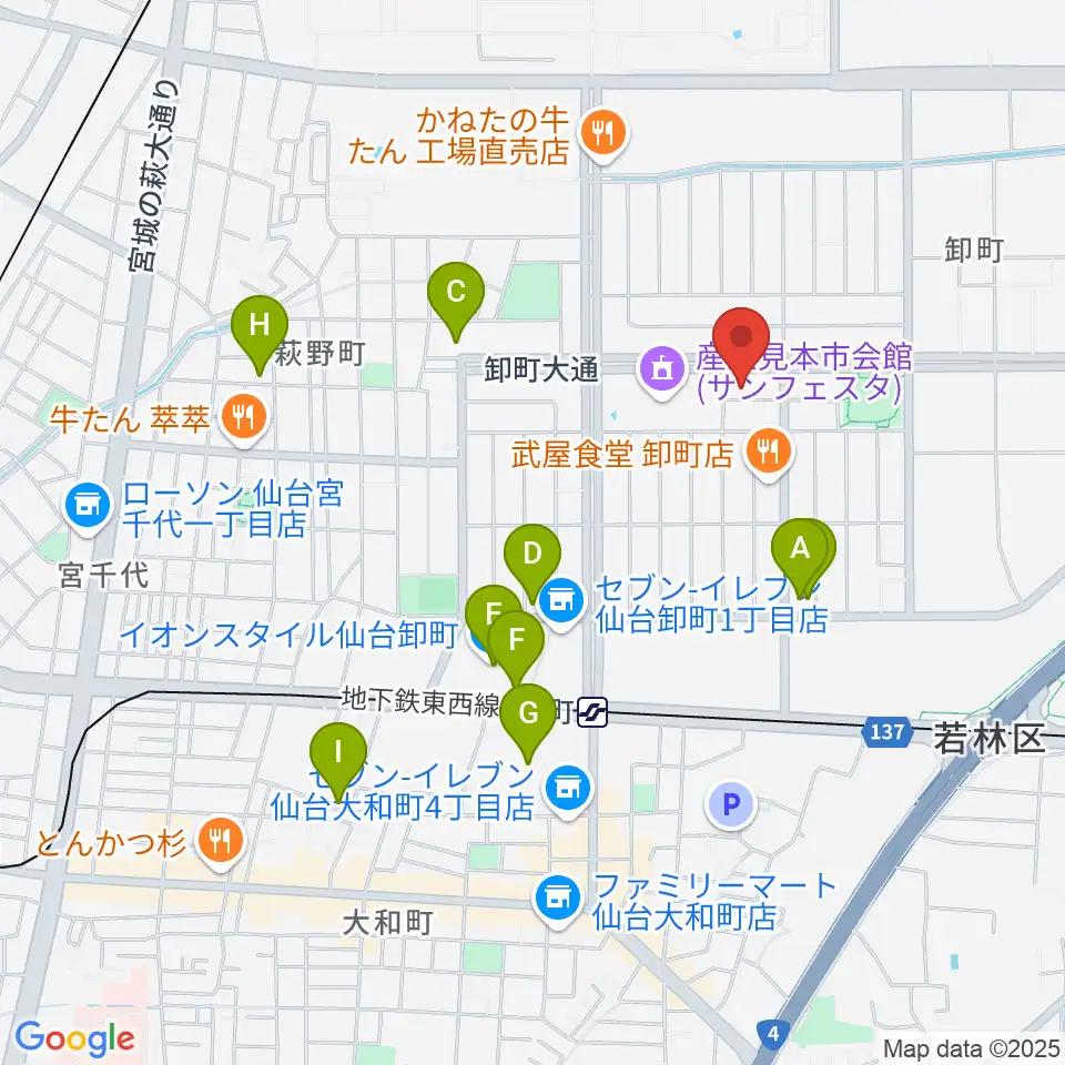 能-BOX周辺のカフェ一覧地図