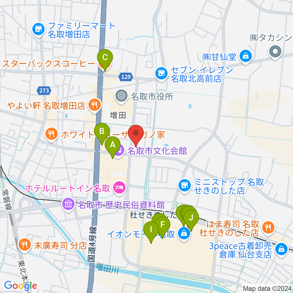 なとらじ801周辺のカフェ一覧地図