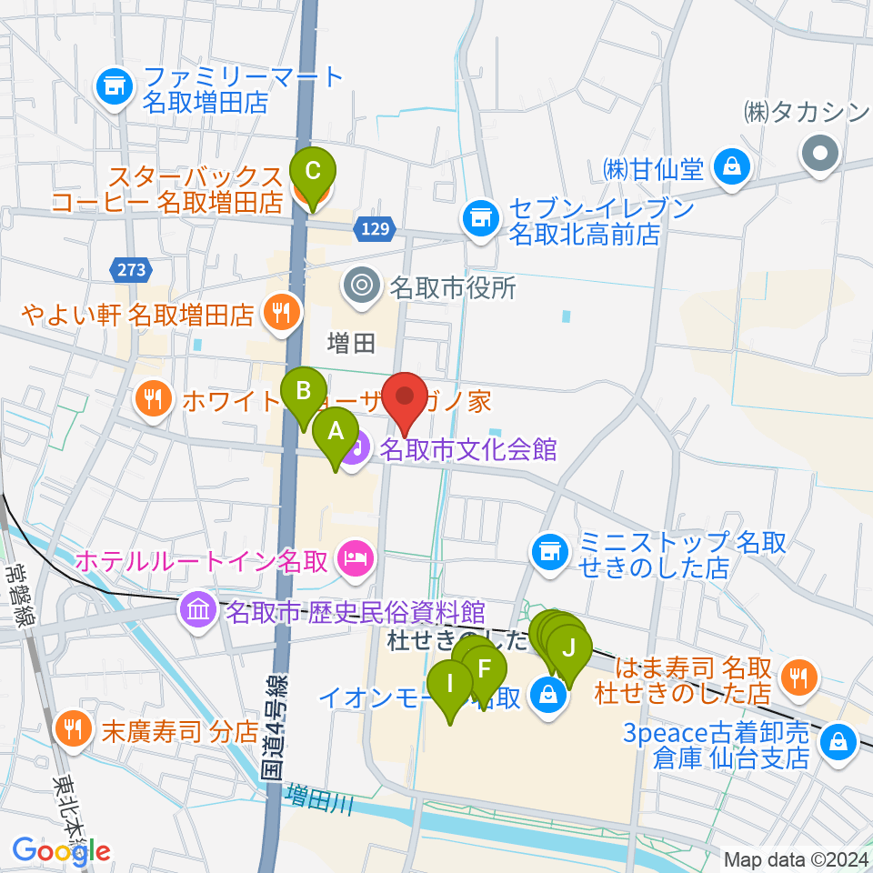 なとらじ801周辺のカフェ一覧地図