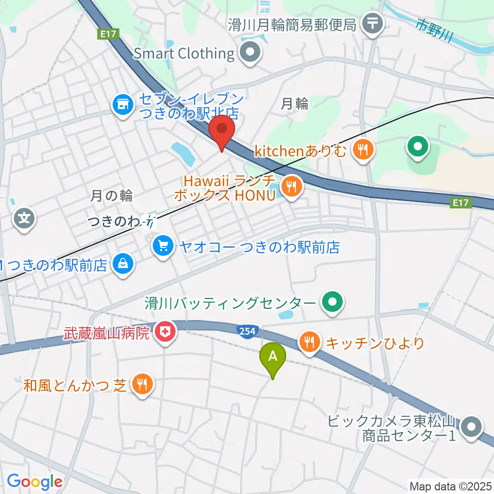 篠崎バイオリン工房周辺のカフェ一覧地図