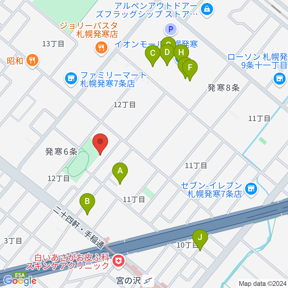 シンフォニカ・スクエア周辺のカフェ一覧地図