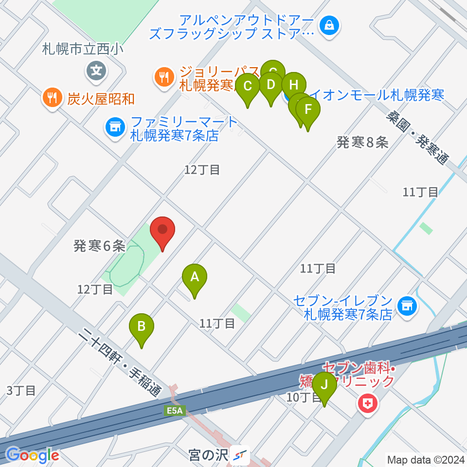 シンフォニカ・スクエア周辺のカフェ一覧地図