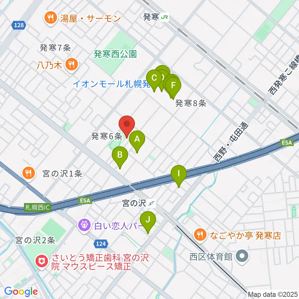 シンフォニカ・スクエア周辺のカフェ一覧地図