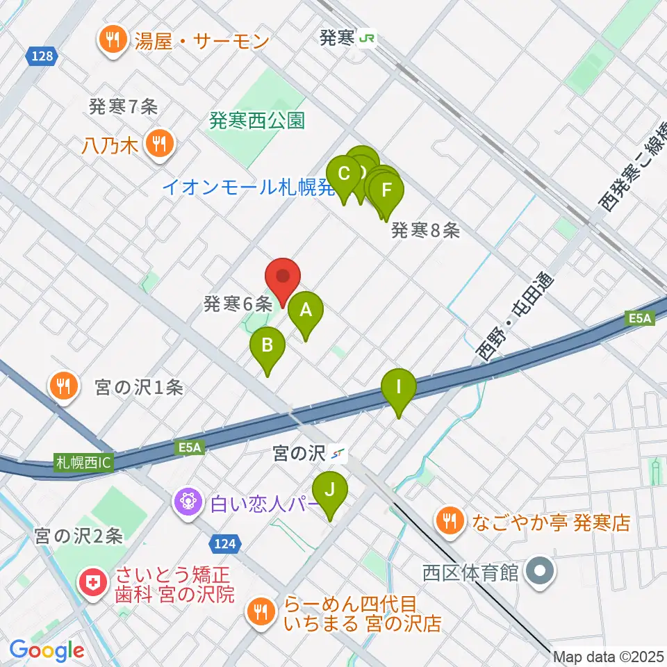 シンフォニカ・スクエア周辺のカフェ一覧地図