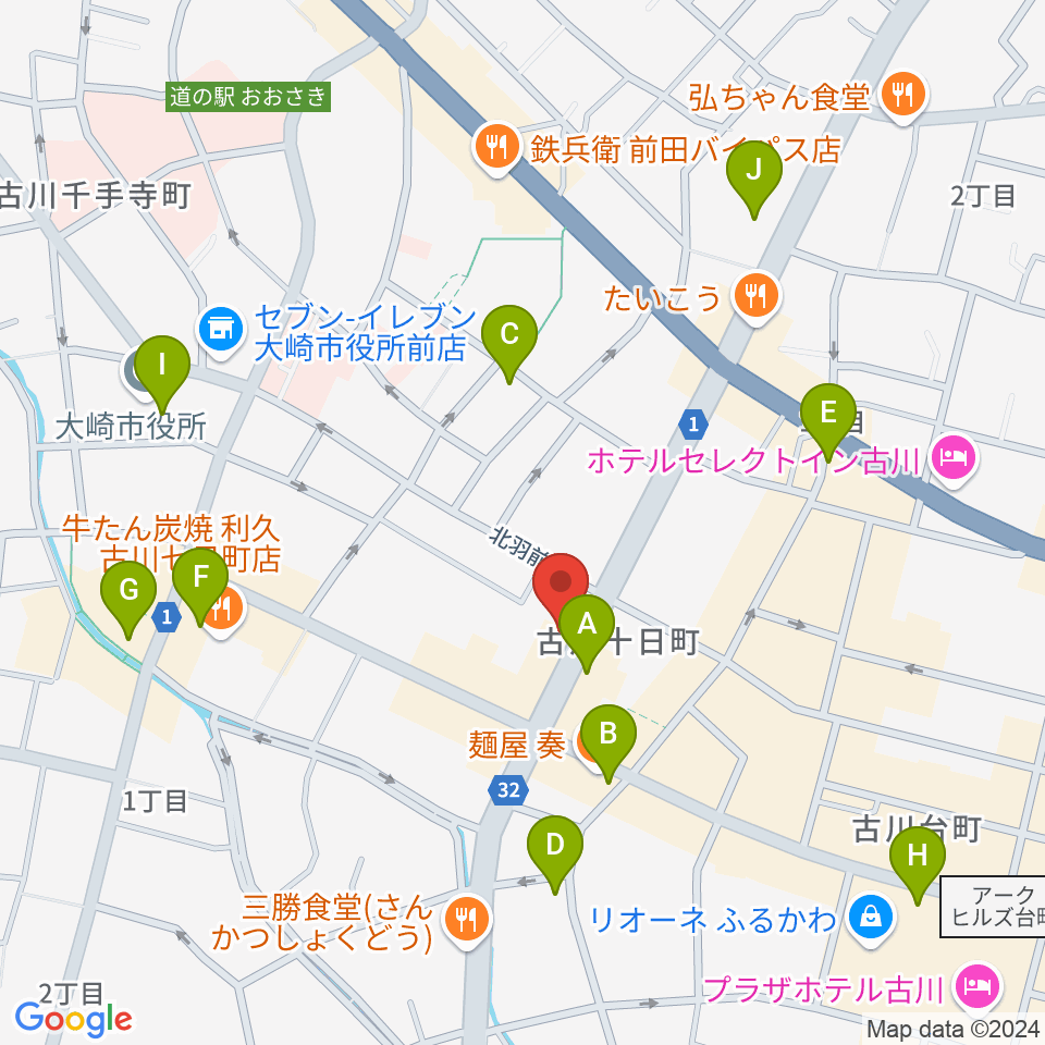 ソマキ・ミュージック周辺のカフェ一覧地図