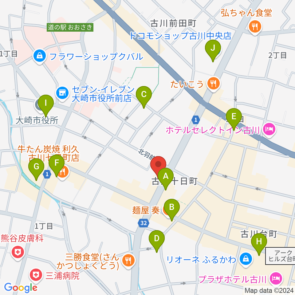 ソマキ・ミュージック周辺のカフェ一覧地図