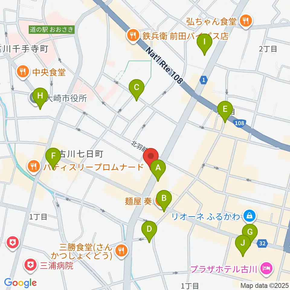 ソマキ・ミュージック周辺のカフェ一覧地図