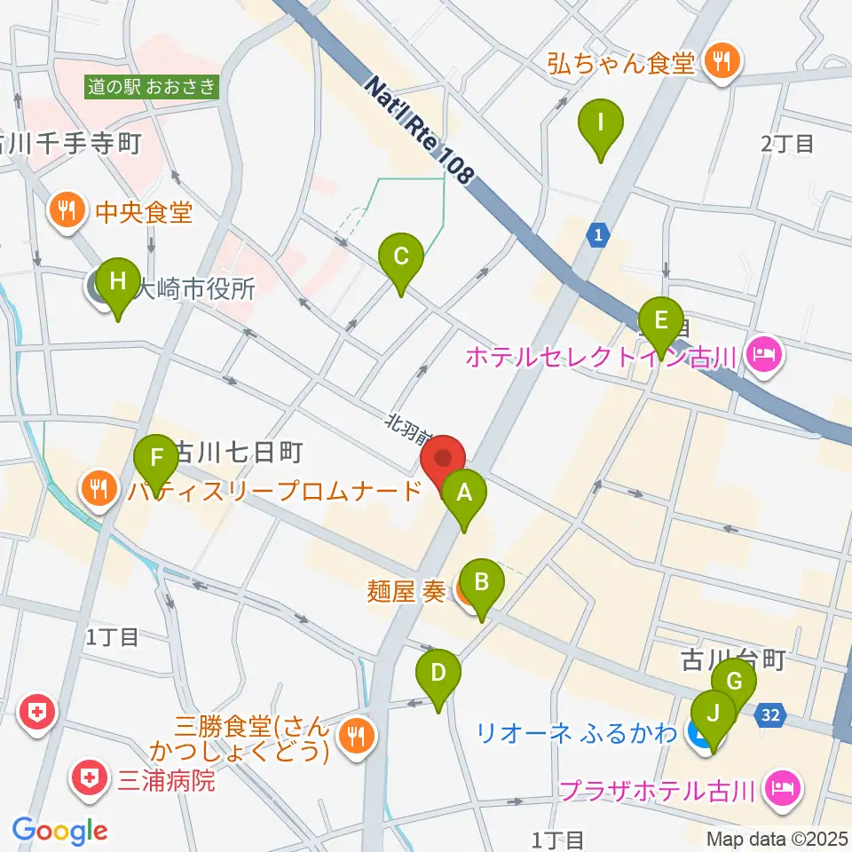 ソマキ・ミュージック周辺のカフェ一覧地図