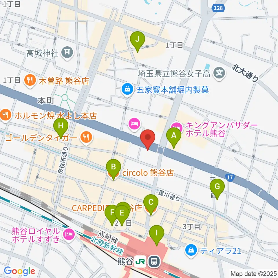 モルタルレコード周辺のカフェ一覧地図