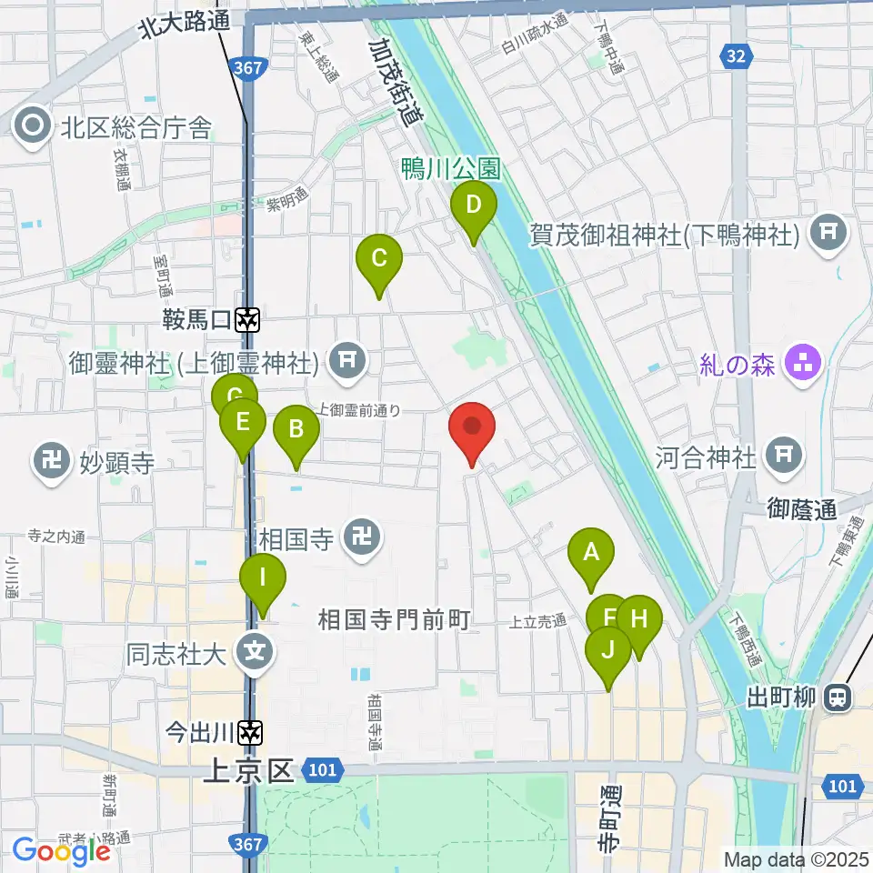 あとりえミノムシ周辺のカフェ一覧地図
