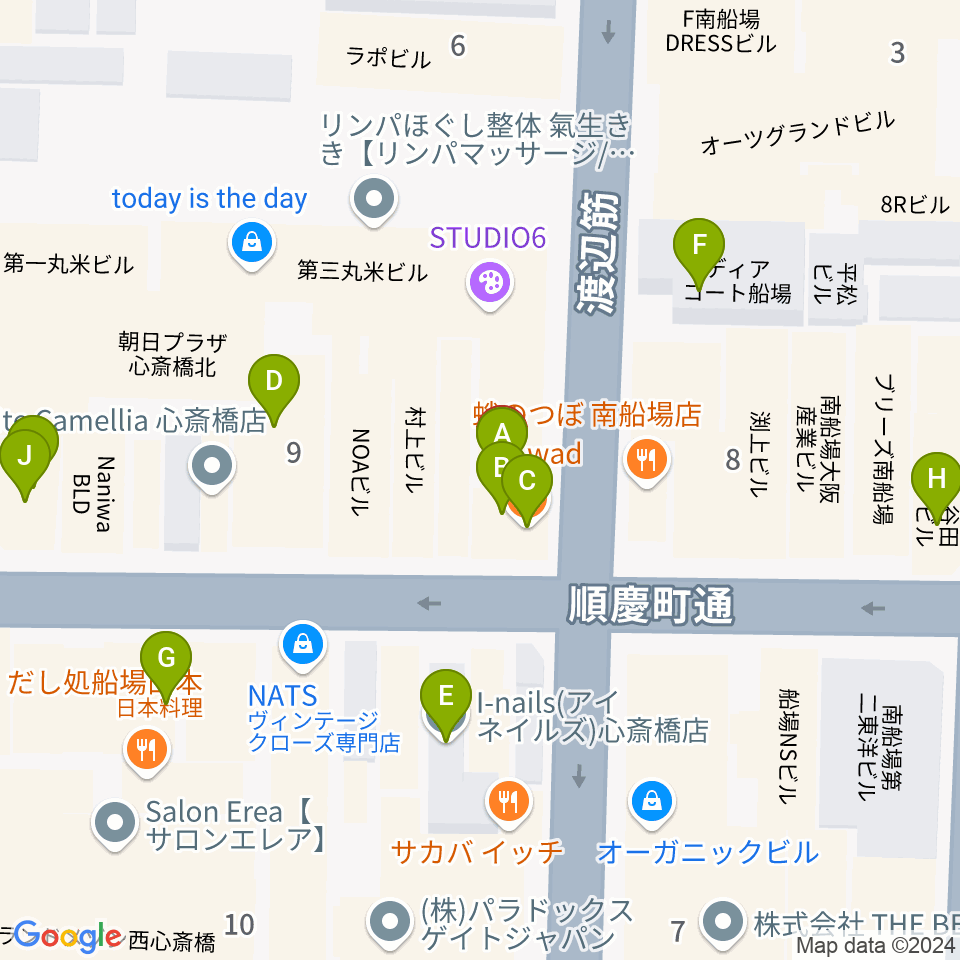 ESPECIAL RECORDS周辺のカフェ一覧地図