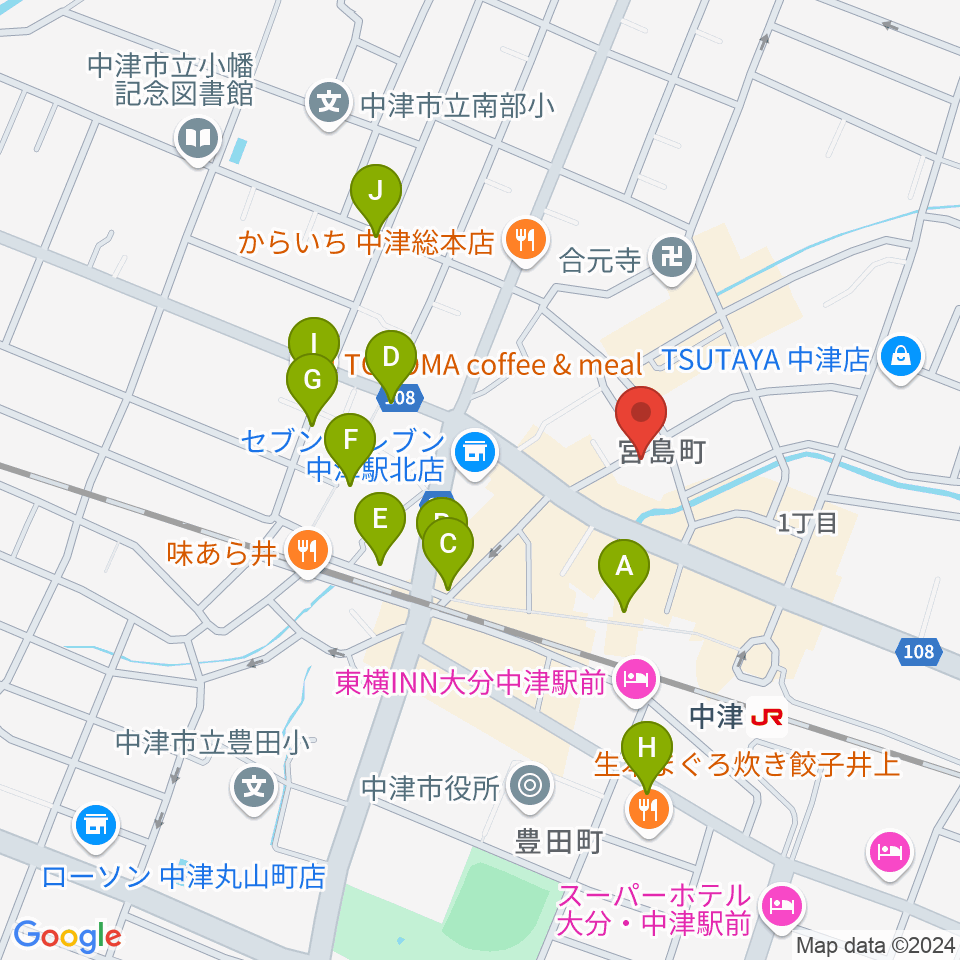 リル・ドリーム周辺のカフェ一覧地図