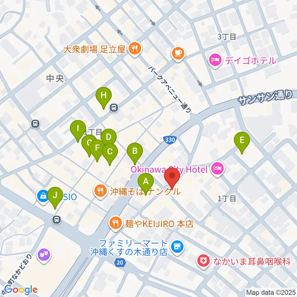 ZIGZAG周辺のカフェ一覧地図