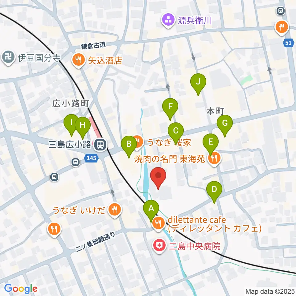 常林寺 白瀧観音堂ホール周辺のカフェ一覧地図