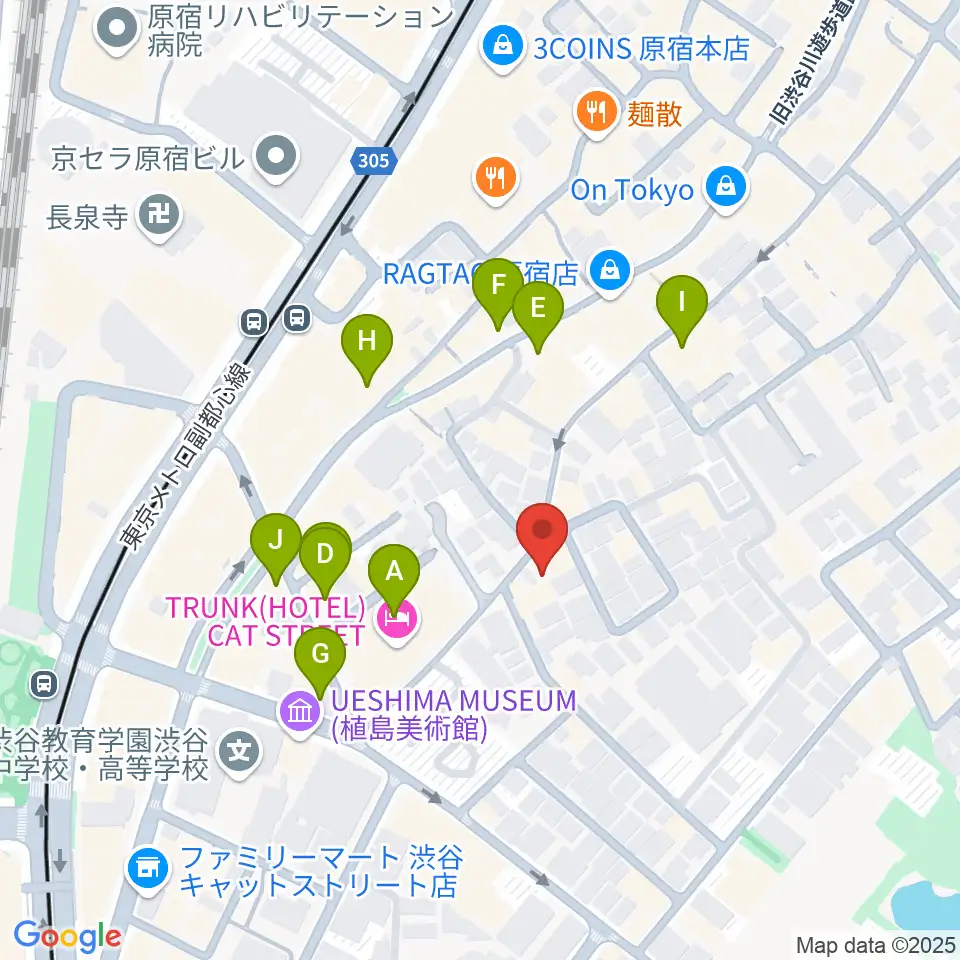 GLOCAL RECORDS周辺のカフェ一覧地図